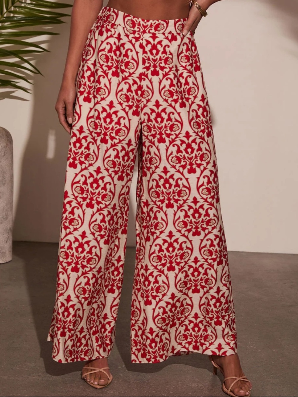 Vici Deep Trance Abstract Wide Leg Pants